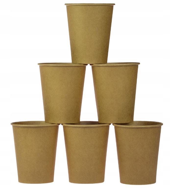 Kubeczki papierowe kraft 6 szt 250 ml Pojemność 250 ml