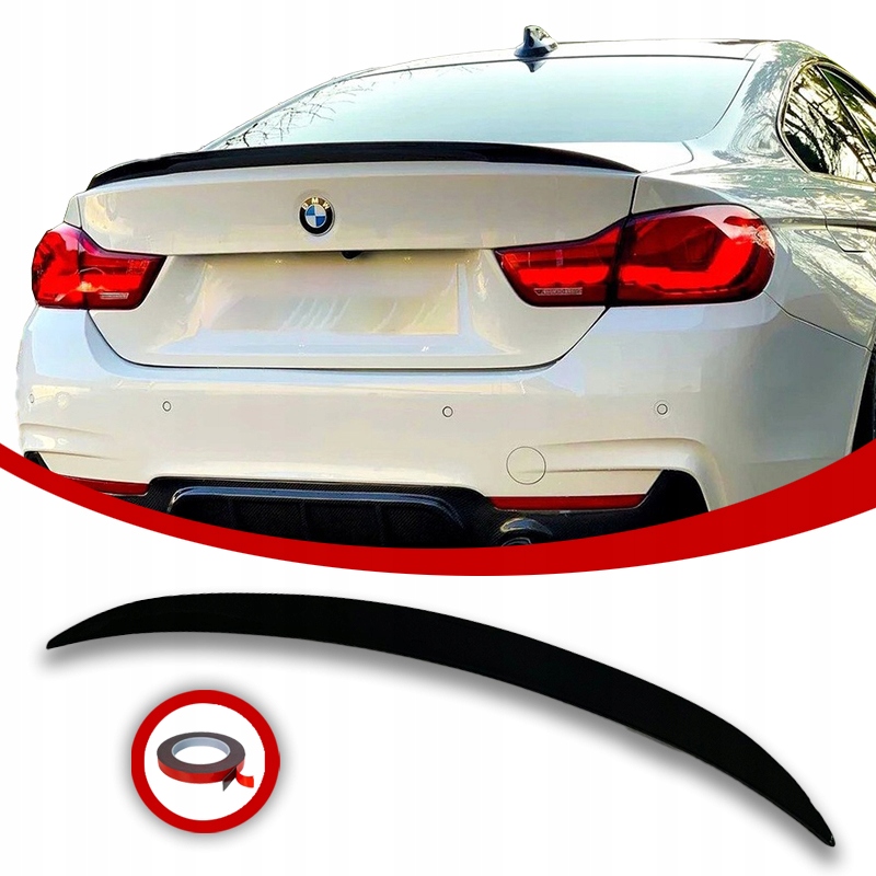 Bmw F32 Letka Spoiler Mp Look Černý Lesk
