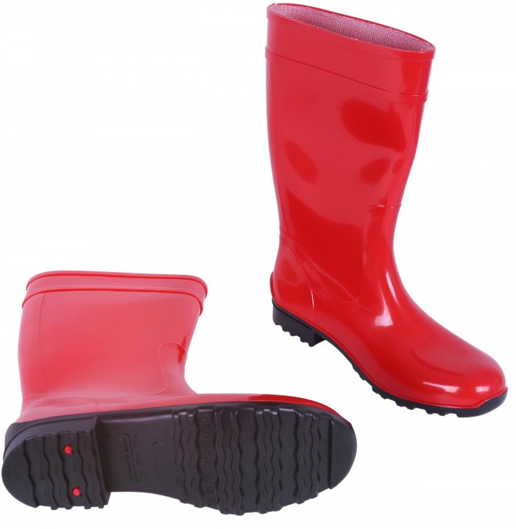 Kalosze Damskie Czerwone Lemigo Stylowe Modne 37 Długość wkładki 24 cm