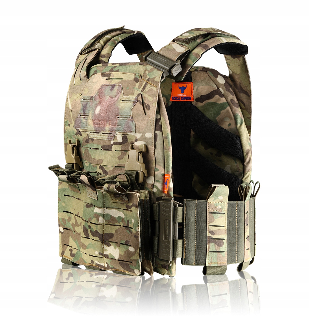 Taktická vesta Plate Carrier Molle Tacbull Nylon Camouflage