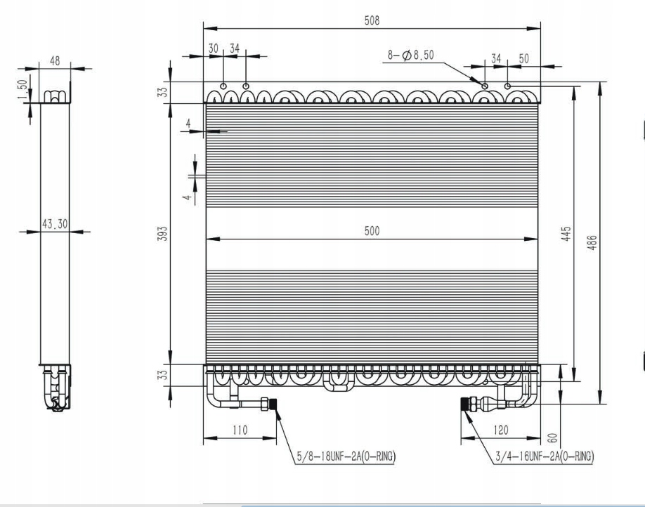 CHŁODNICA SKRAPLACZ KLIMATYZACJI RUROWA ROZTAW LAMEL 4 MM MIEDZIANA GREGCAR Numer katalogowy części CHŁODNICA KLIMATYZACJI RUROWA ROZTAW LAMEL 4 MM 24-10003
