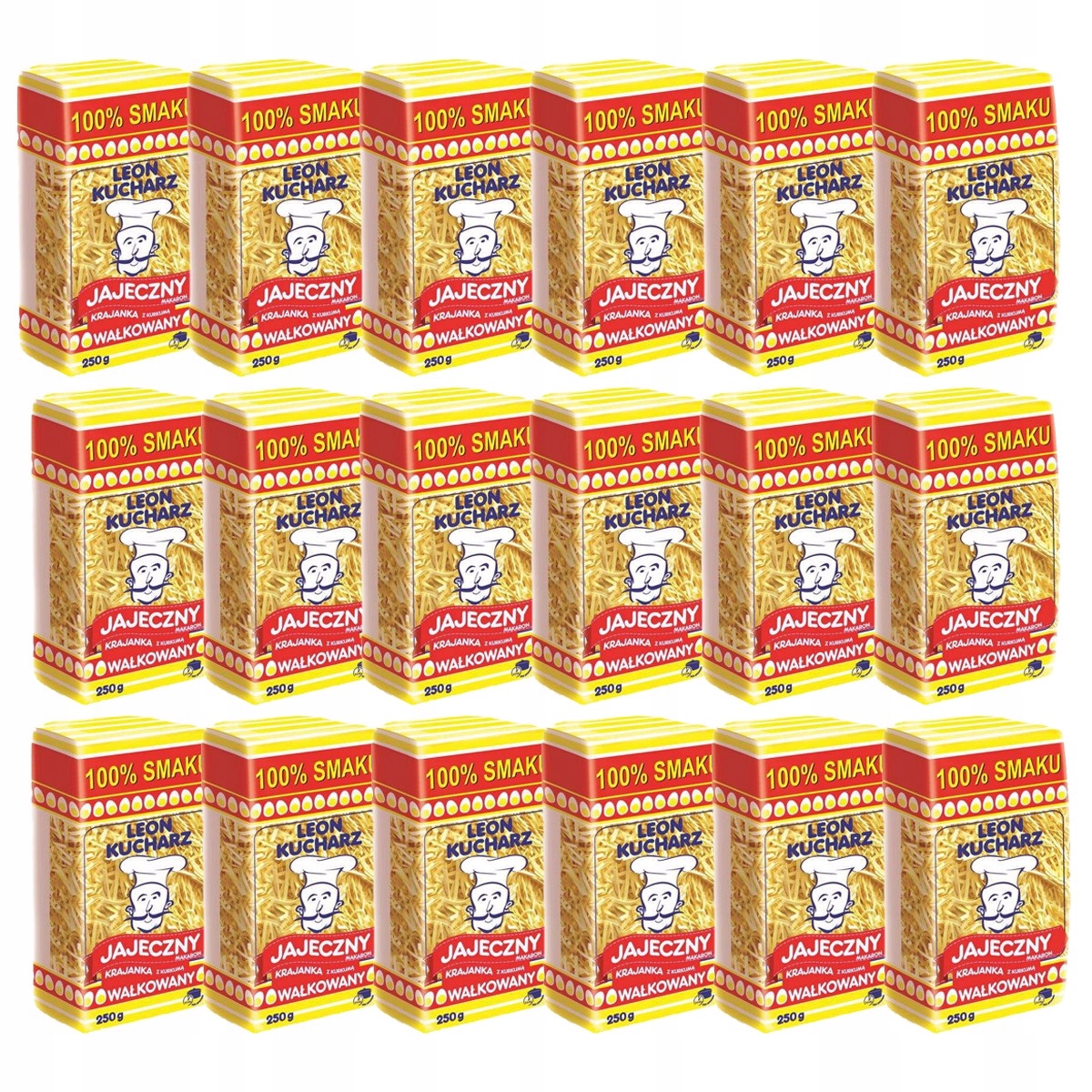 Ekomak Těstoviny Leon cihla 250 g x 18 kusů