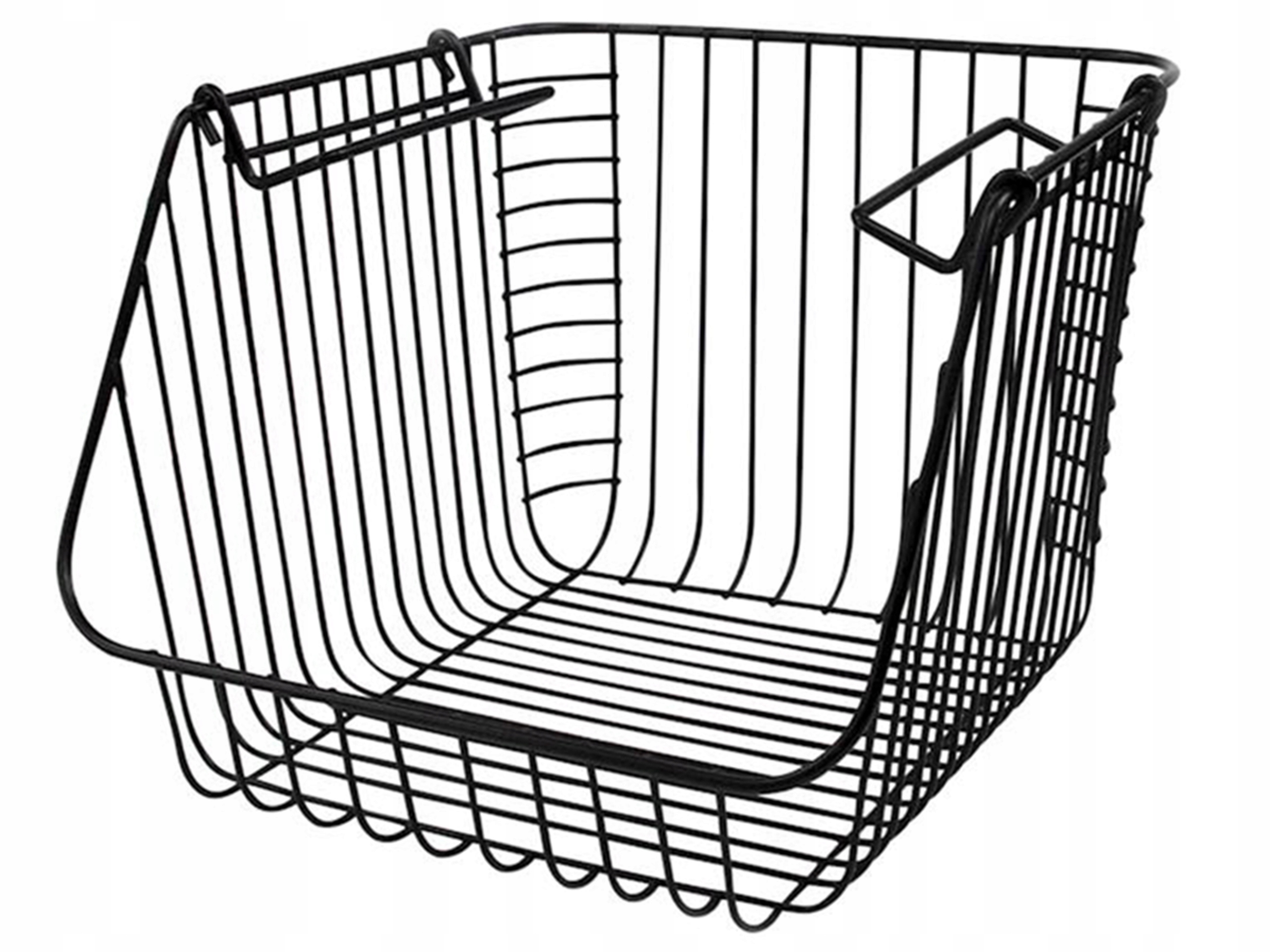 

Koszyk Metalowy Piętrowy Czarny Na Warzywa Owoce