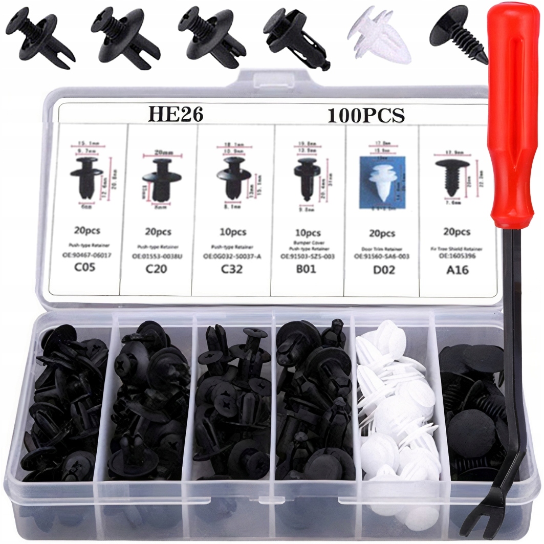 SPINKI KOŁKI KLIPSY SAMOCHODOWE DO AUTA TAPICERKI