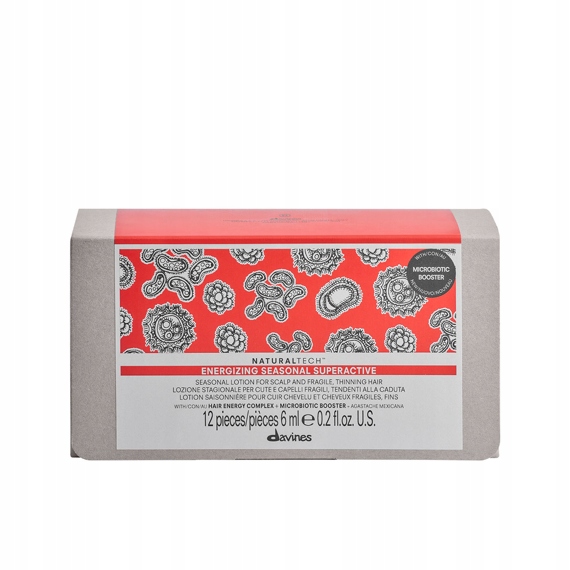 Davines NaturalTech Energizing ampułki przeciw wypadaniu włosów 12x6 ml