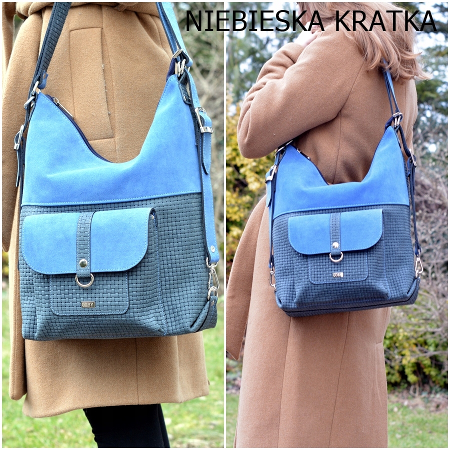 TOREBKA DAMSKA PLECAK 2W1 WŁOSKA SKÓRA NATURALNA Płeć kobieta