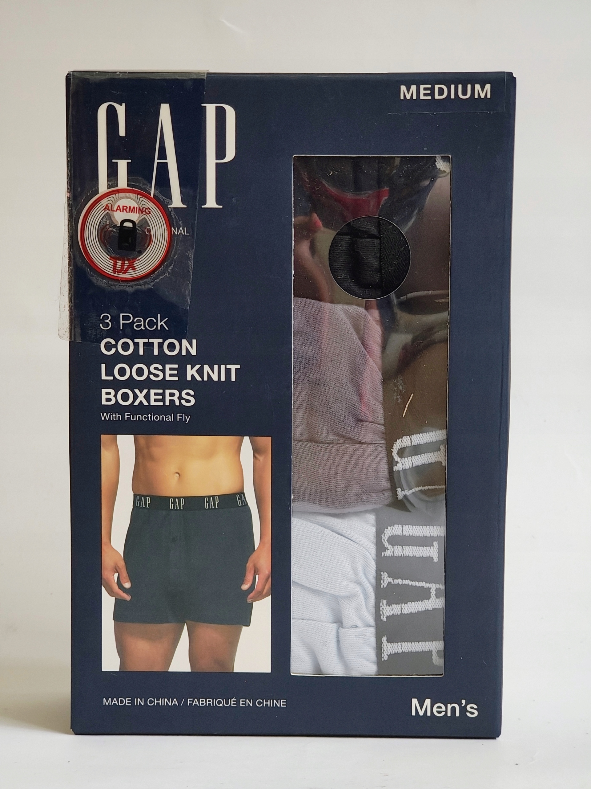 Gap 3-Pack Cotton Loose Knit Boxers – Pánské, Boxerky M