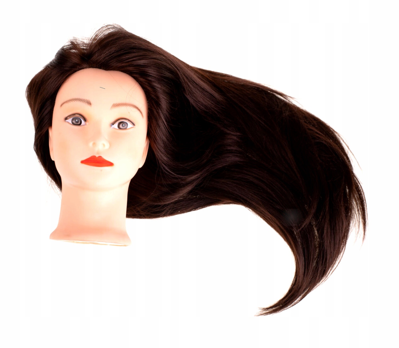 Dámská kadeřnická hlavička Ikonka s vysokoteplotním hedvábím, lidská,