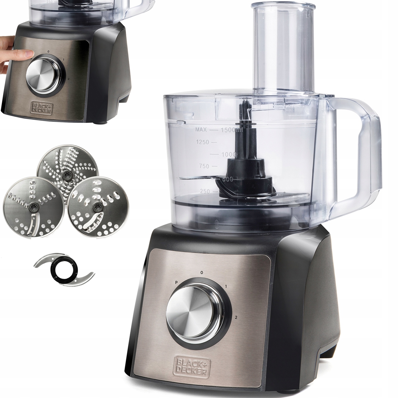 Kuchyňský Robot Mixér Kráječ Odšťavňovač Black+Decker 1200W