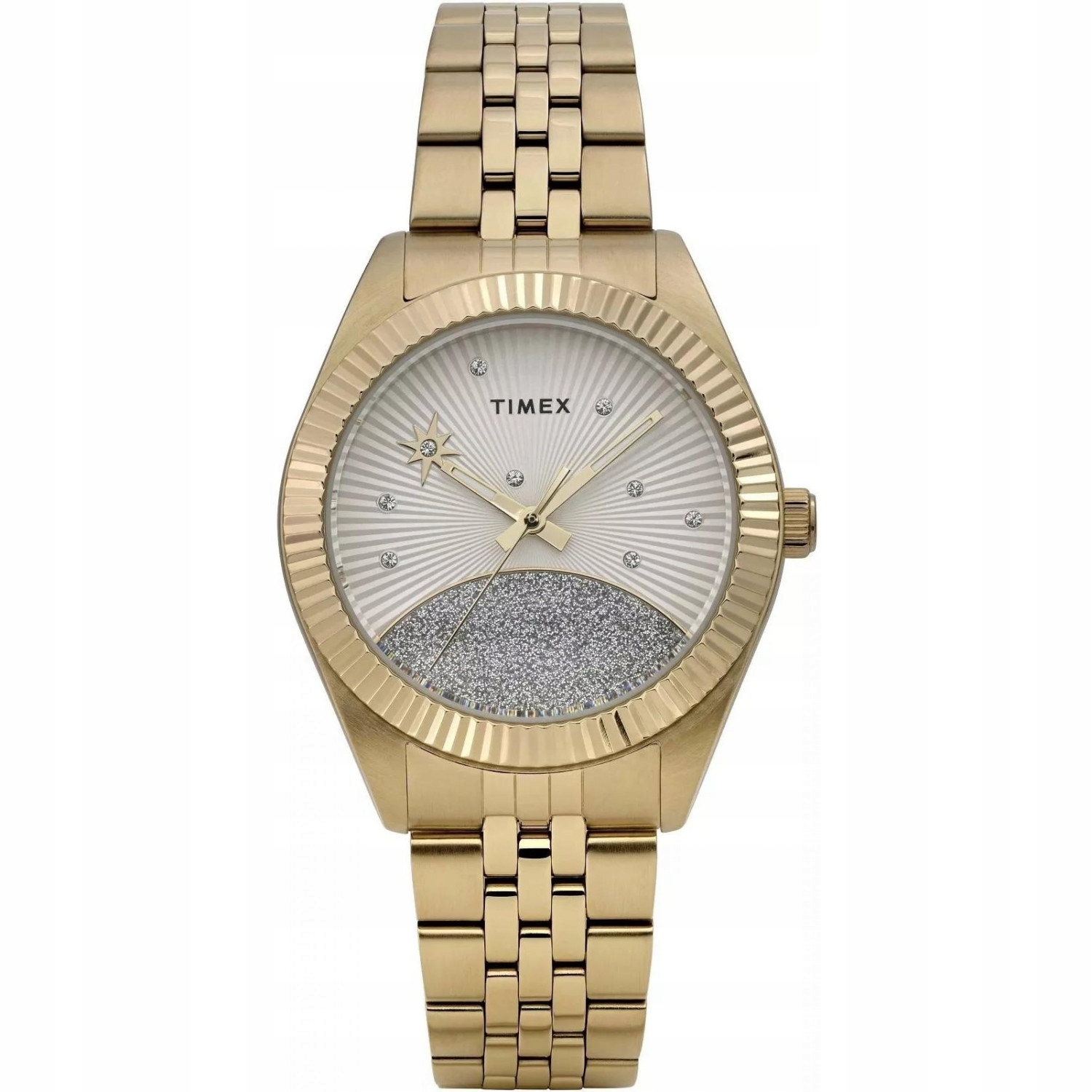 Dámské hodinky Timex TW2Y20300 Zirkony zlaté