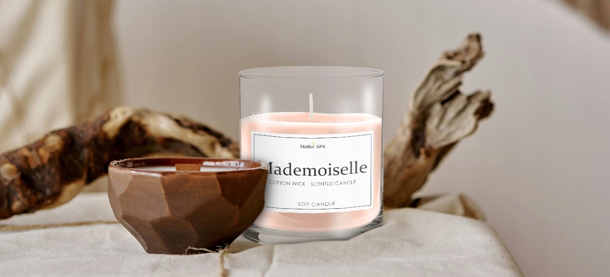 Möller SPA - MADEMOISELLE SOJOWA NATURALNA ŚWIECZKA ŚWIECA ZAPACHOWA PERFUM Rodzaj zapachowa