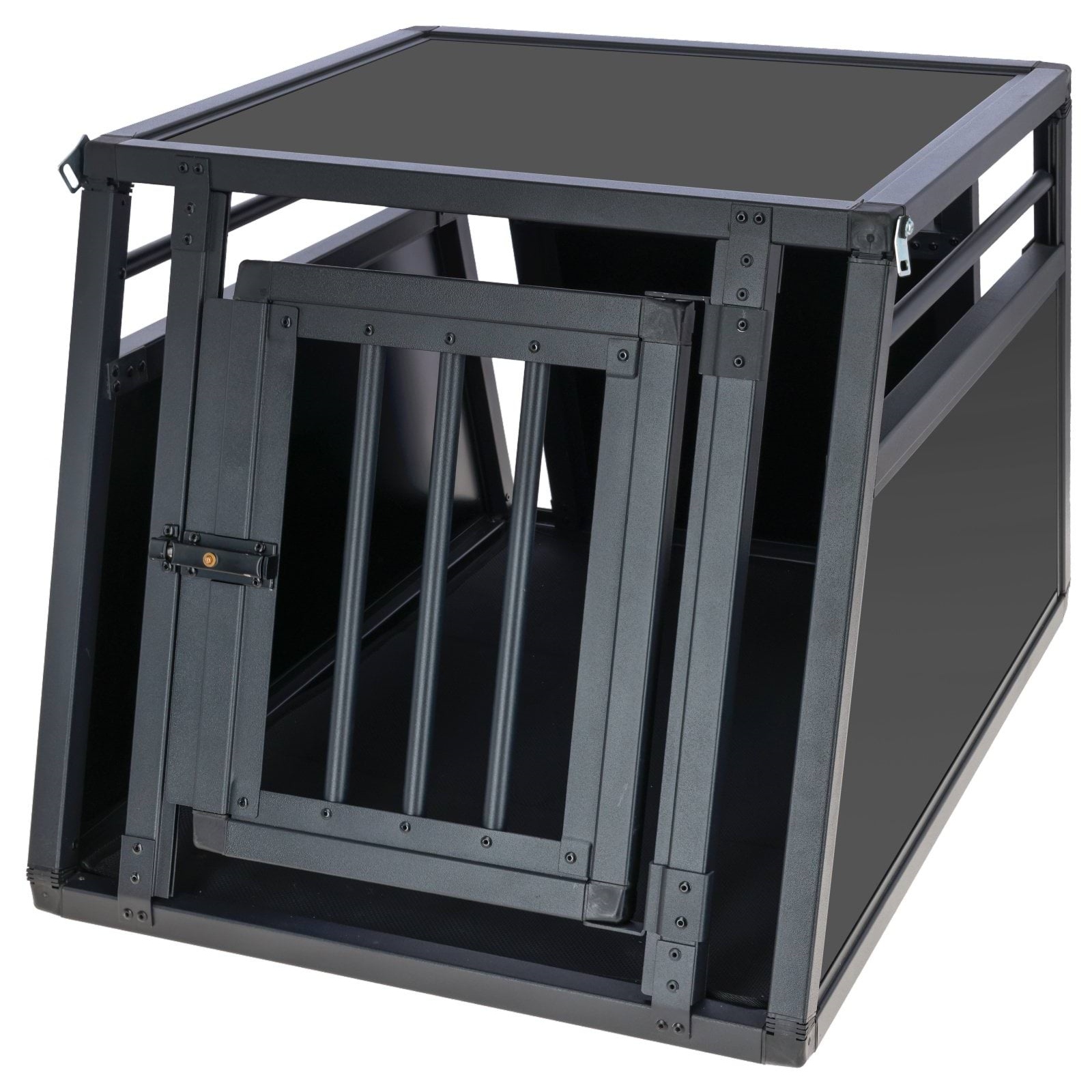 Přepravní klec pro psa, 77 x 55 x 50 cm, hliníková, grafit, Kerbl