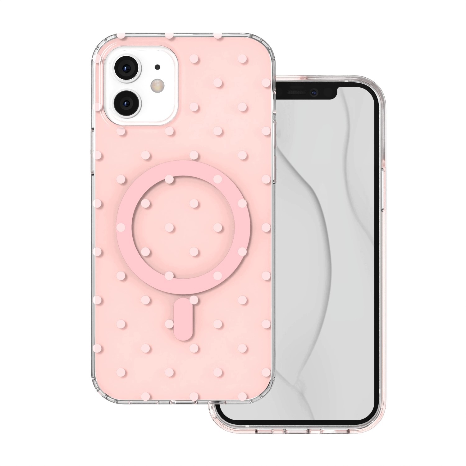 Nakładka Bubble Dots Mag do iPhone 11 różowa Tfo