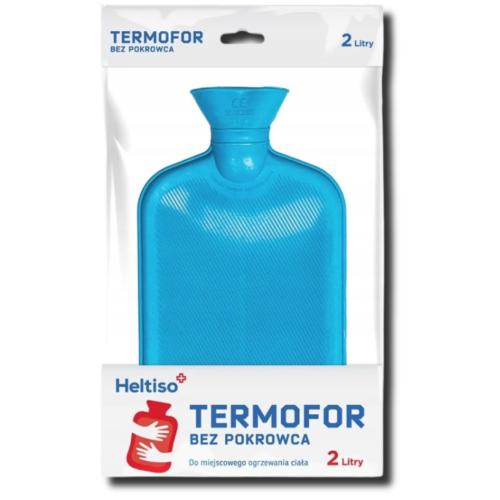HELTISO TERMOFOR BEZ POKROWCA - 2 LITRY, NIEBIESKI