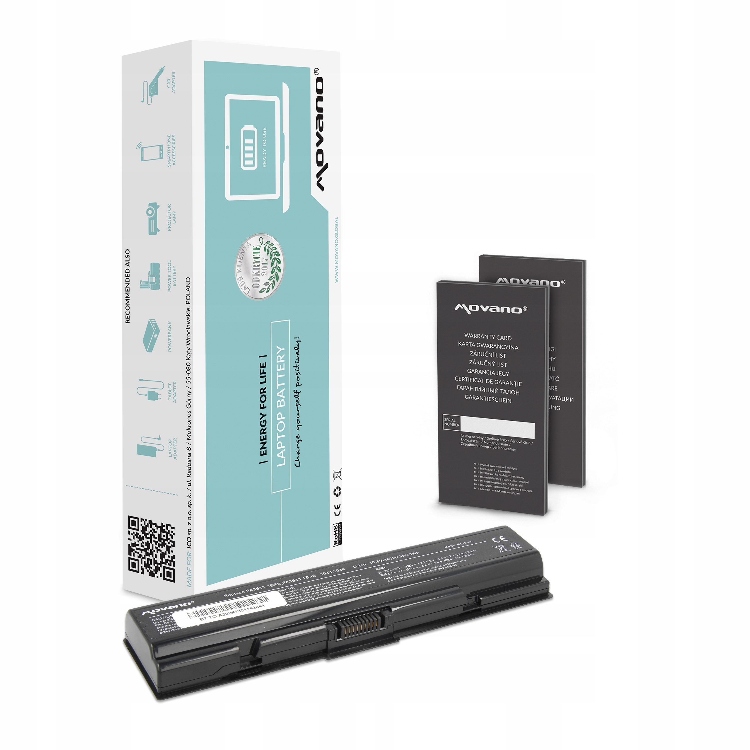 Bateria PA3534U-1BRS do Toshiba Satellite L300 A200 A300 A500 L200