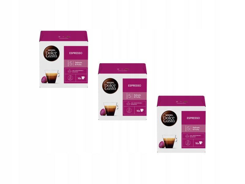 Kapsułki Nescafe Espresso do ekspresu Nescafe Dolce Gusto 3x16 szt.