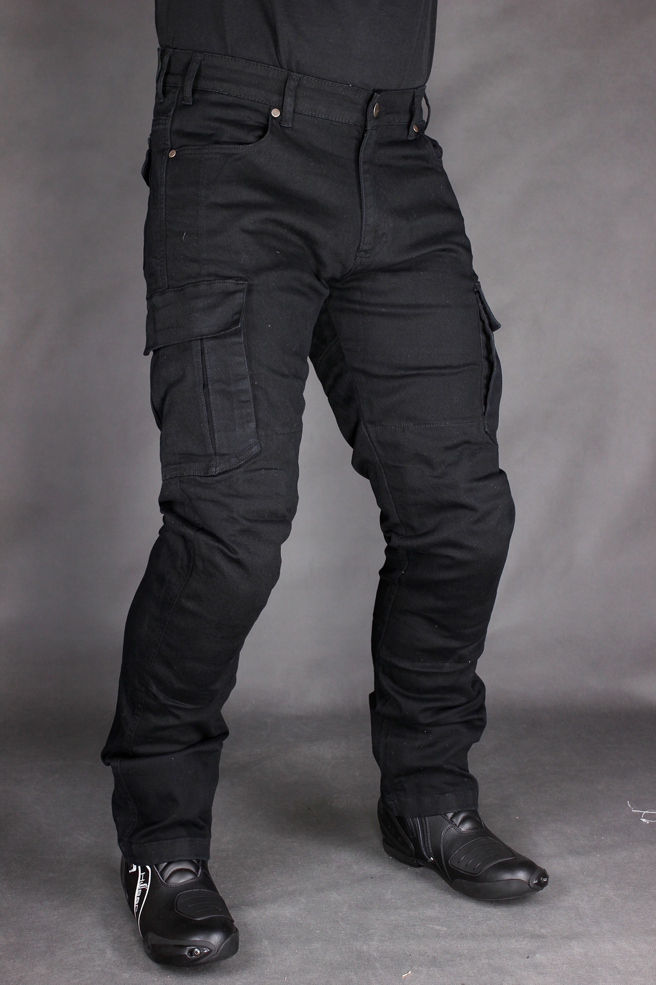 OZONE SHADOW II black JEANSY MOTOCYKLOWE Kevlar Rozmiar 40/34