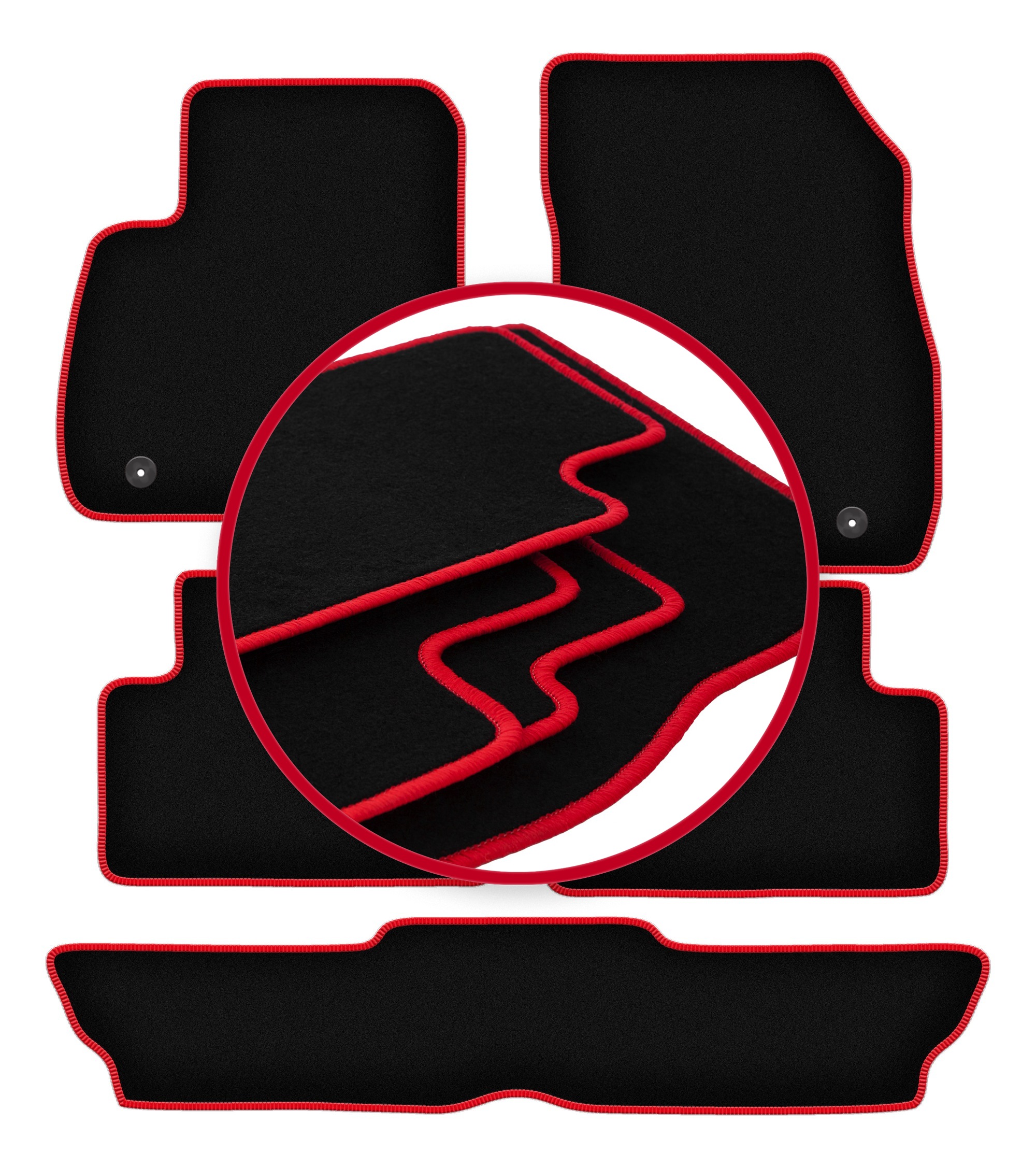 Automobilové velurové koberce Lux pro Opel Zafira C 7 osob (2012-2019)