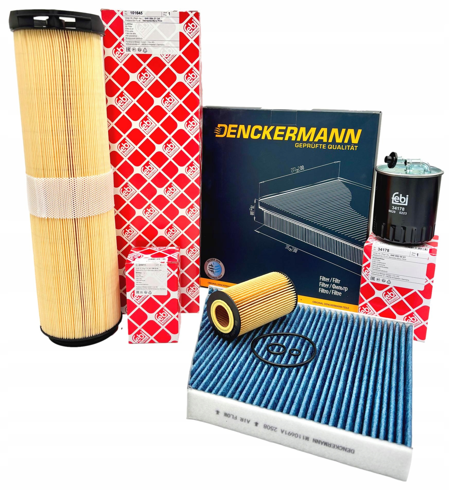 Febi Denckermann Sada Filtrů Mercedes E-klasa W211 2.7 CDI E270 CDI 177
