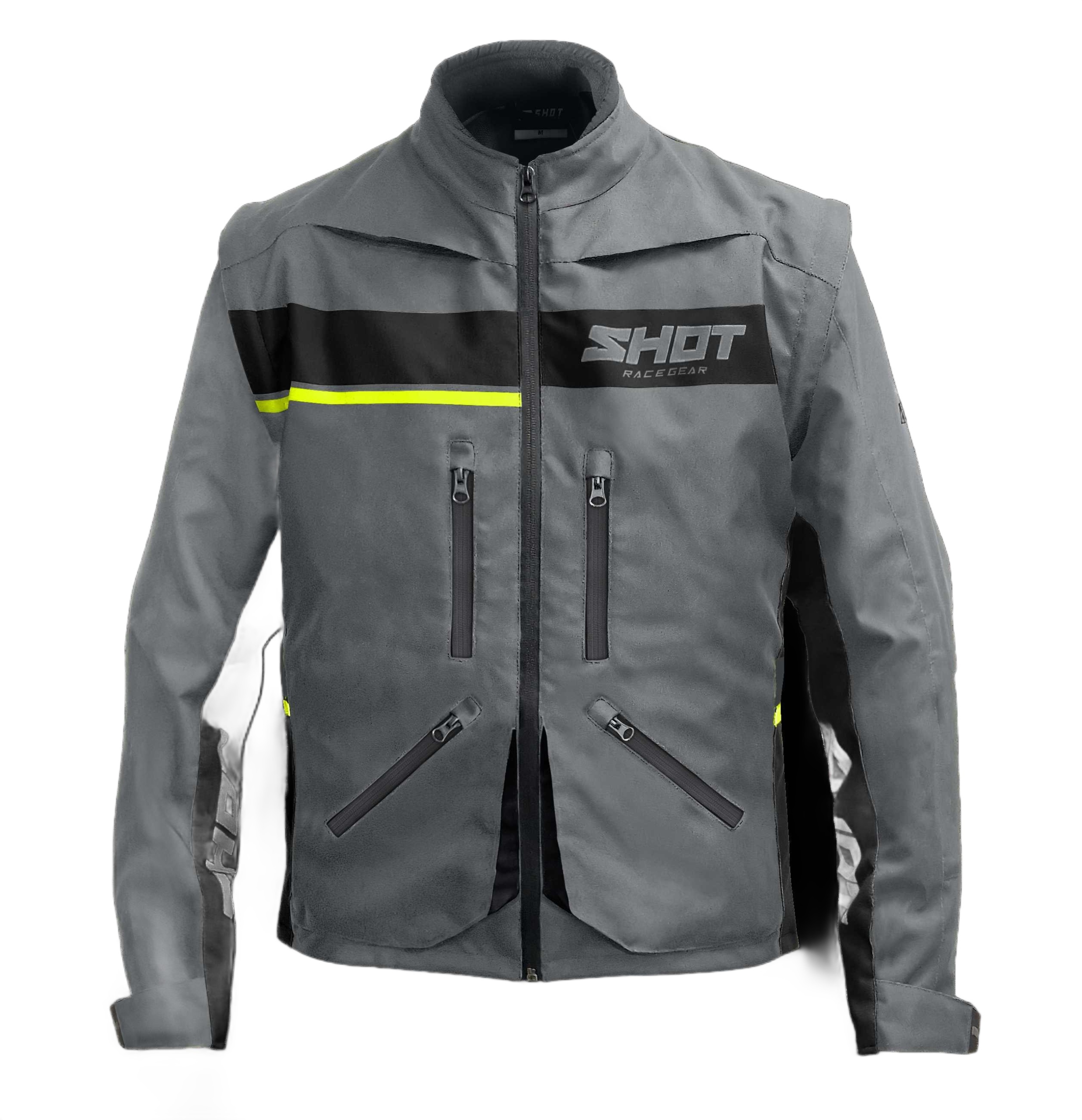 Motocyklová Bunda Shot Contact Assault 2.0 Grey/yellow S A07-14A1-A04-08