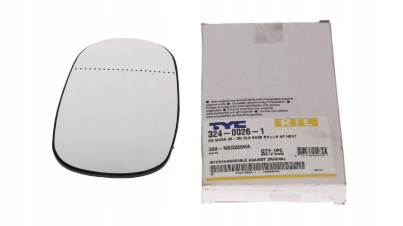 SZKŁO WKŁAD LUSTERKA RENAULT CLIO 2 I II PRAWE LEW