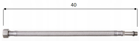 WĘŻYK WEW-ZEW 40CM DŁUGA KOŃCÓWKA 3/8'' x M10 Długość 40 cm