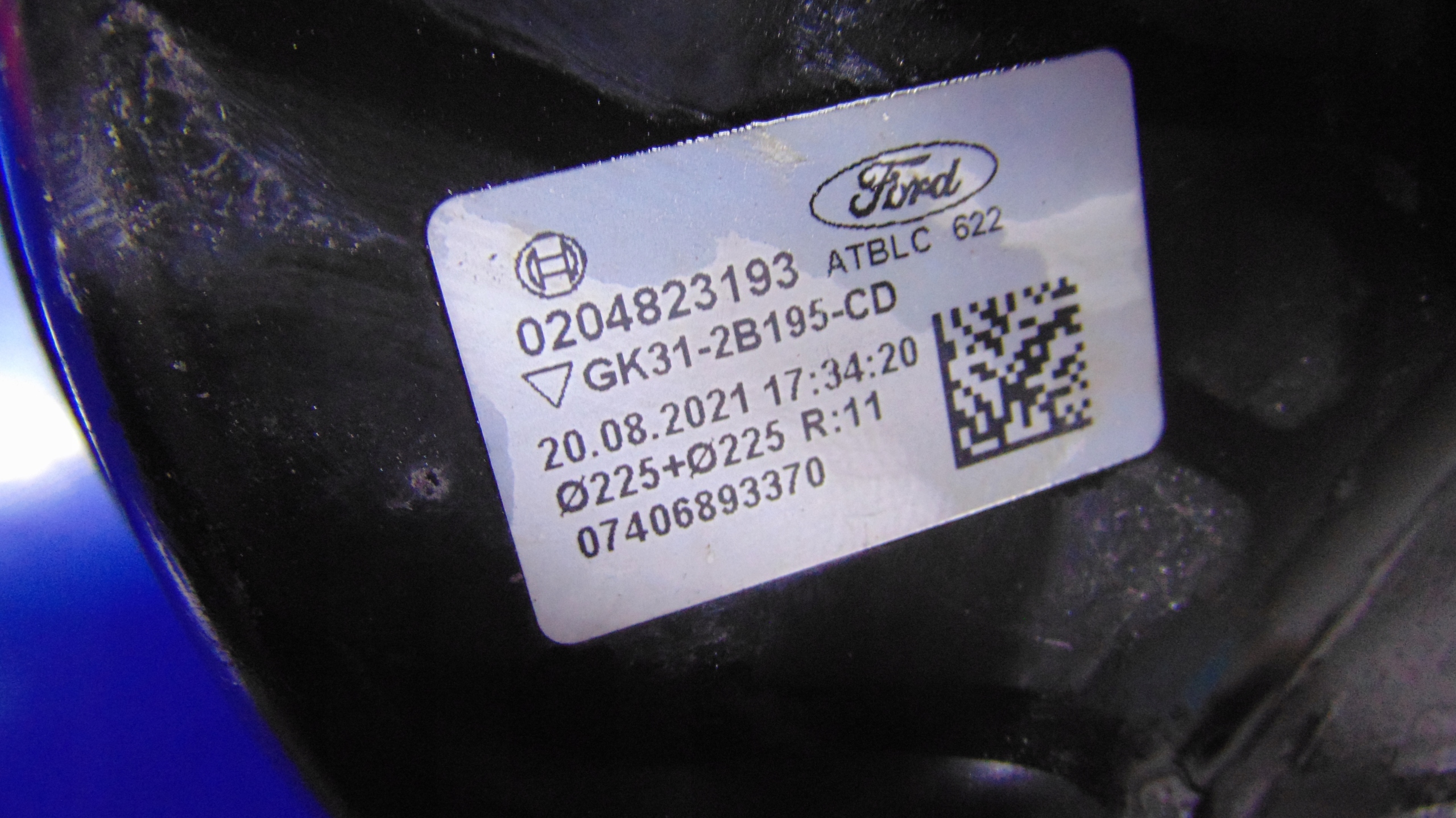 servo brake 2.0ECOBLUE FORD TRANSIT MK8 12-24 ROK