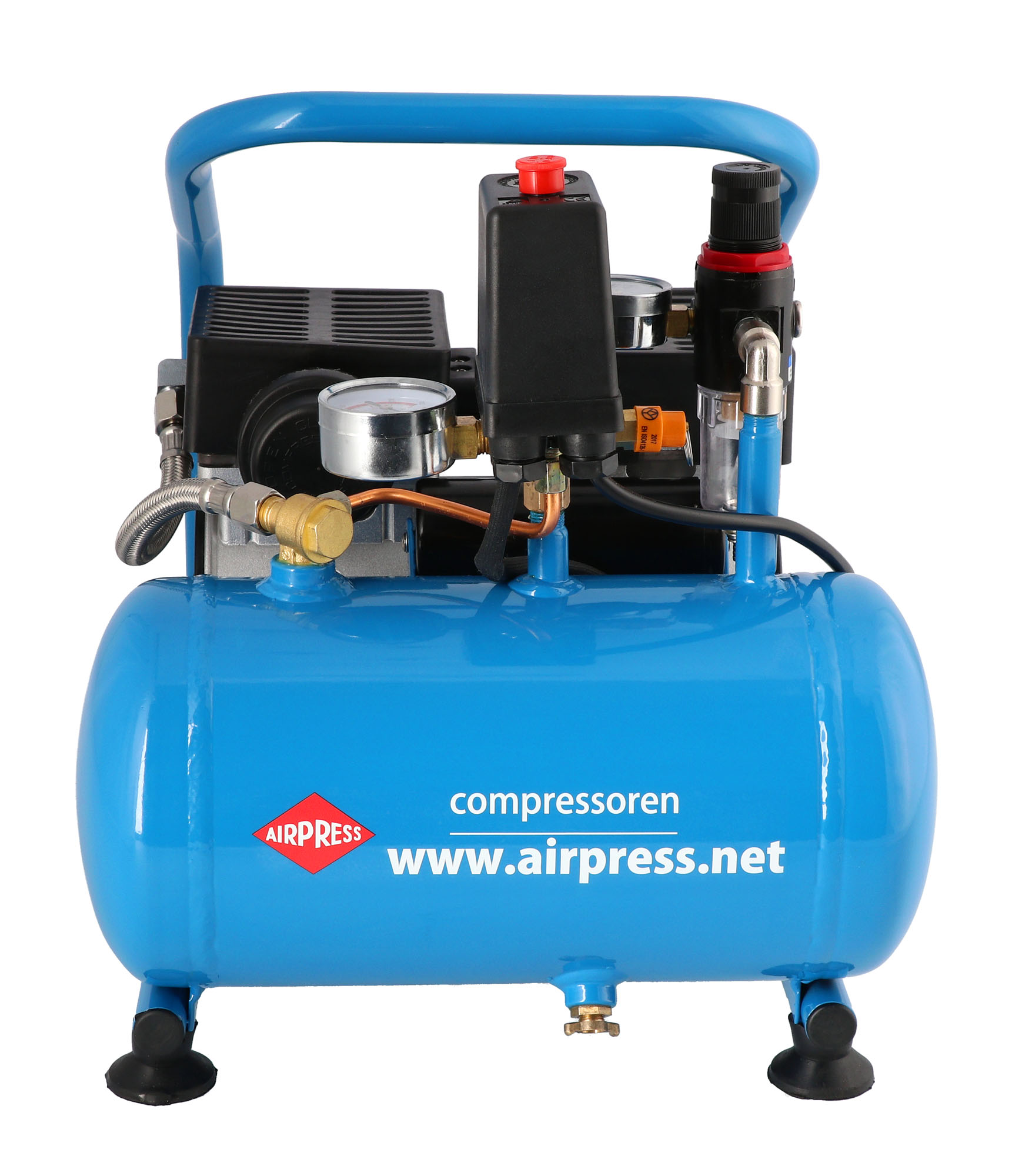 AIRPRESS KOMPRESOR BEZOLEJOWY 6L 8BAR + ZESTAW 6EL Marka Airpress