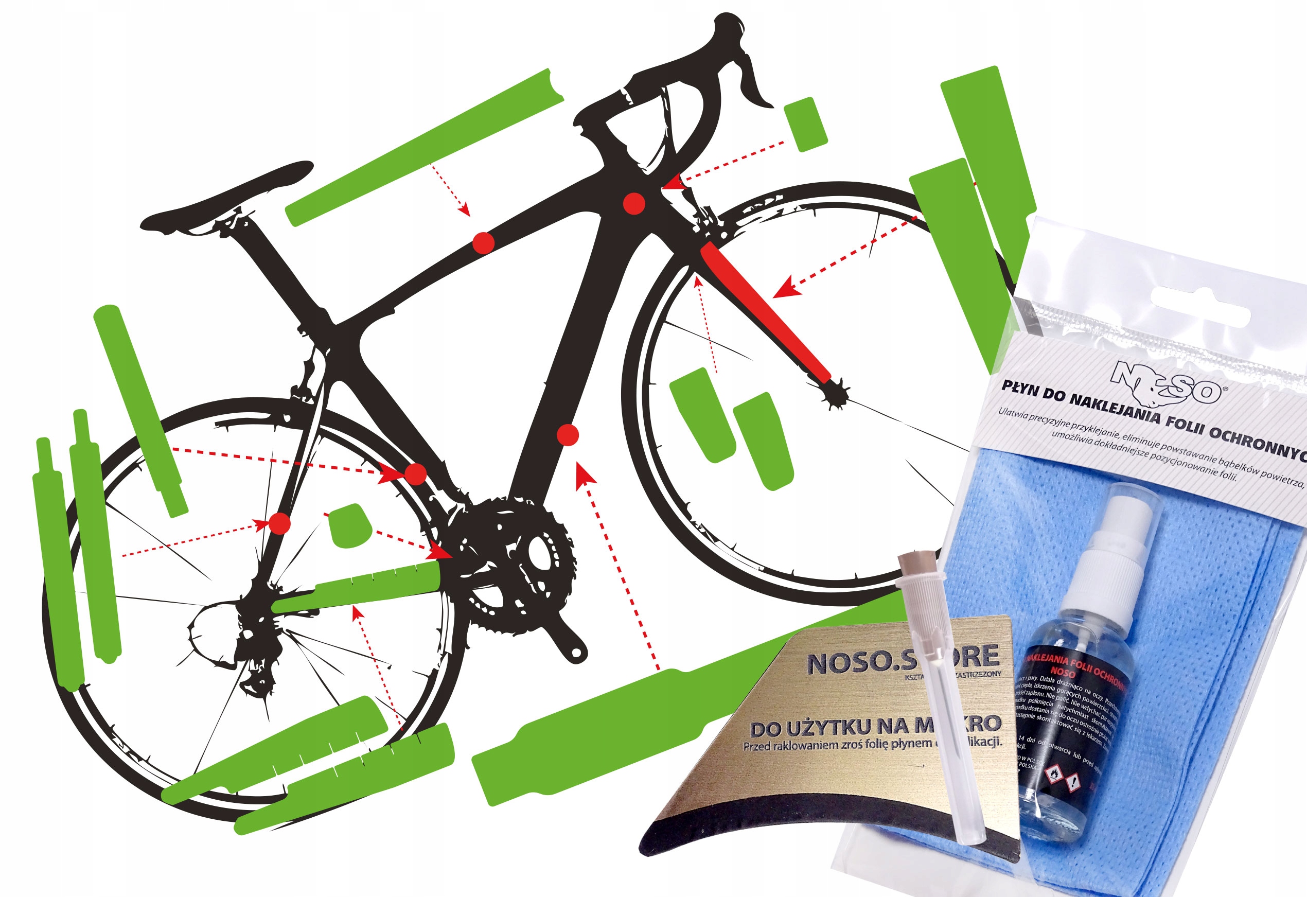 Fólie na Gravel Kolarzówka sada XXL Fat|mat 5 let Strong