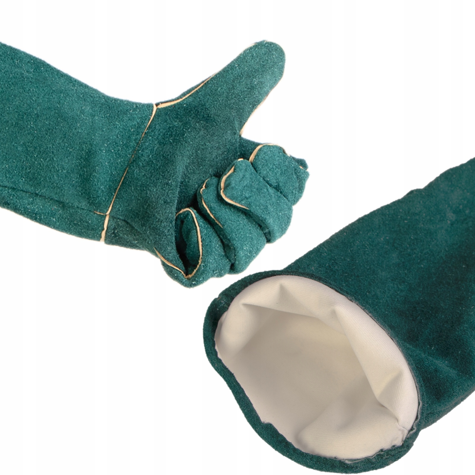 Levně Kožené Ochranné Rukavice Proti Poškrábání A Poškrábání 60 CM