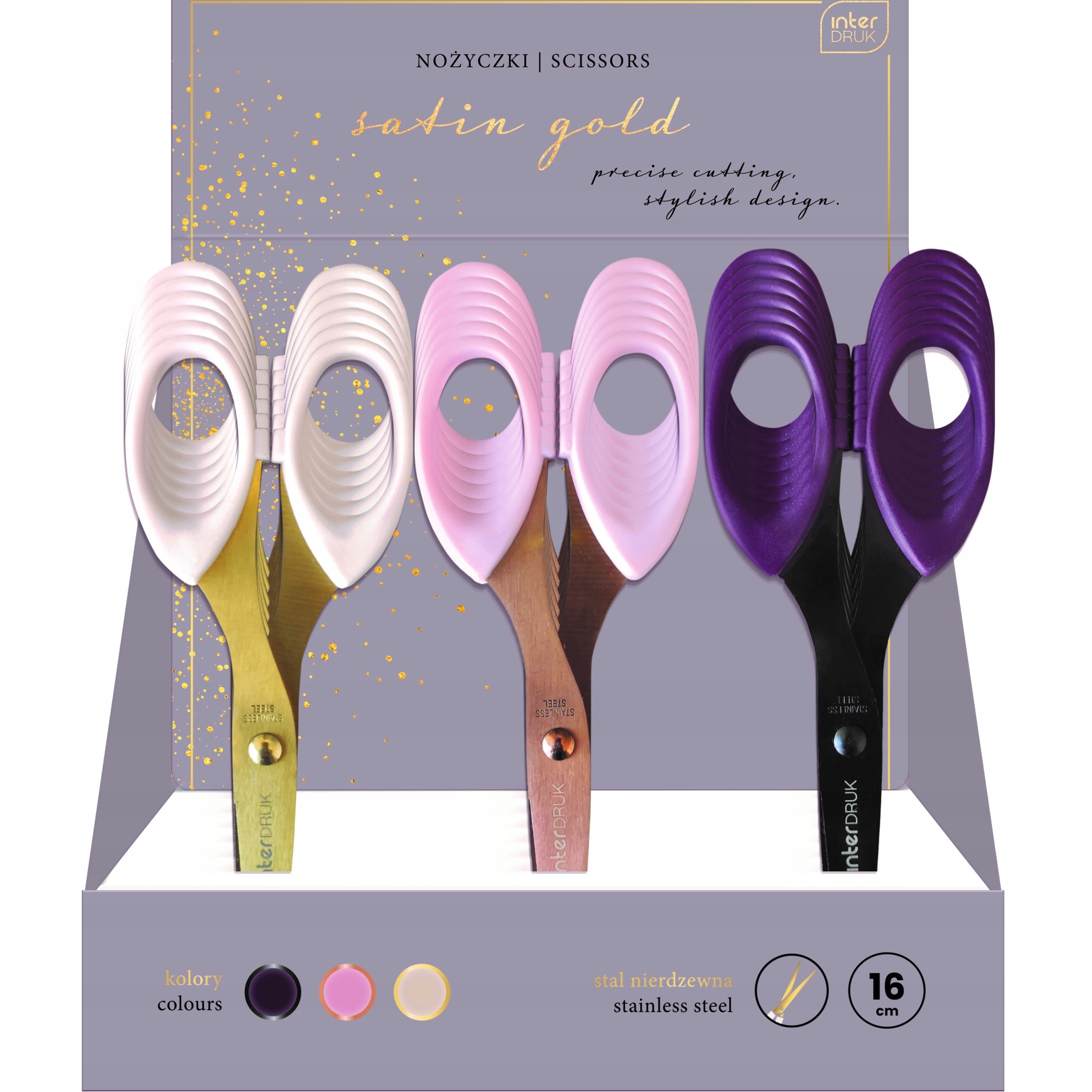 NOŻYCZKI SATIN GOLD INTERDRUK