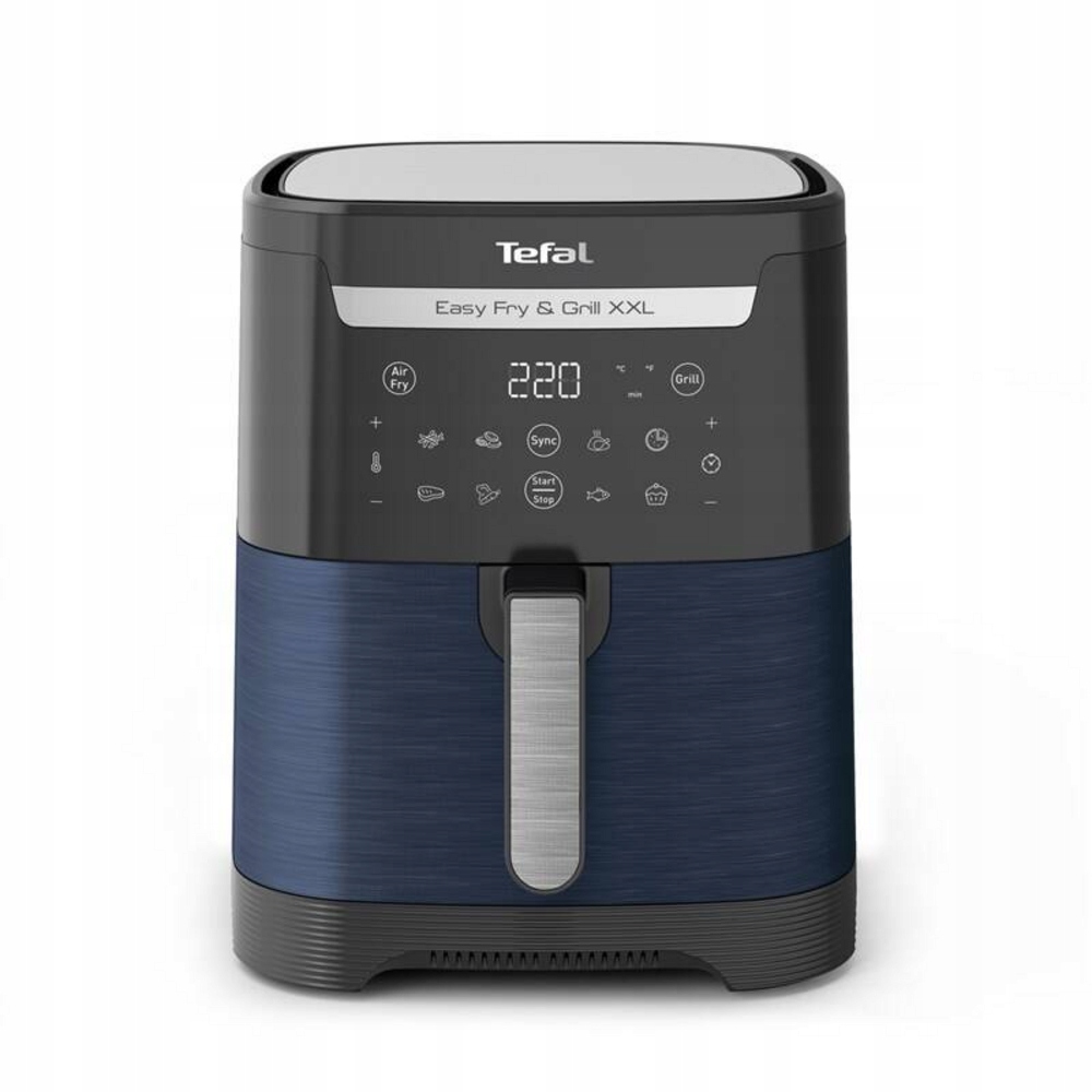Teplovzdušná fritéza Tefal Ey 801410 2v1, modrá
