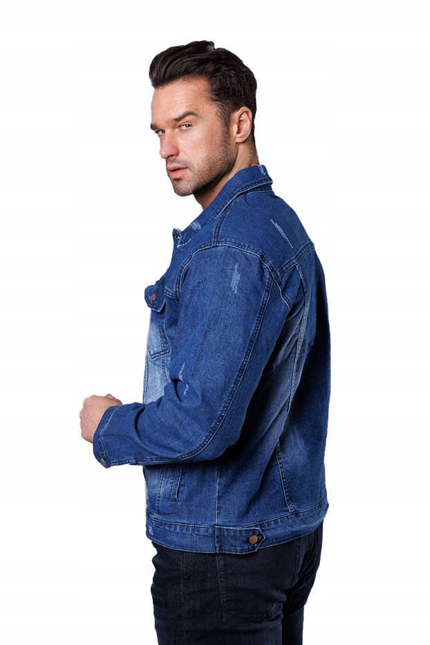 Džínová Bunda S Oděrkami MJ525BS XXL