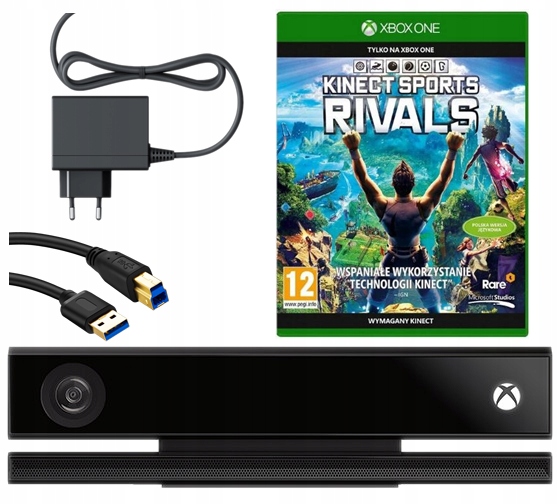 KINECT 2.0 Xbox ONE S X Adapter +GRA KINECT SPORTS RIVALS - PL