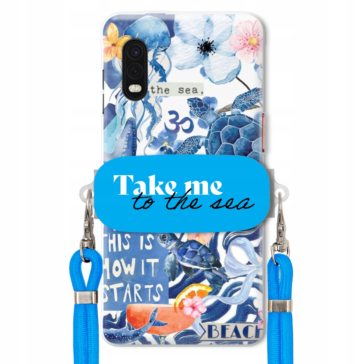 Puzdro pre Samsung Xcover Pro Premium Vodítko Blue Držiak Take Me To The Sea
