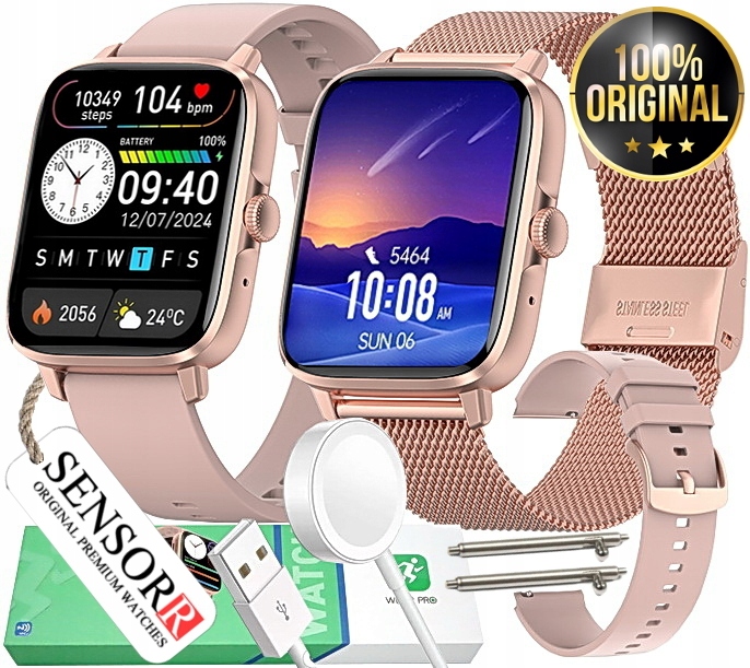 Zegarek Smartwatch Damski Indukcja Rozmowy Ciśnieniomierz Pulsometr Ekg Pl