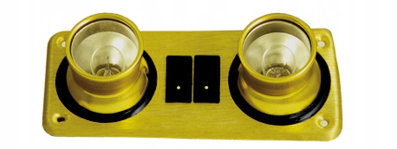 LAMPKA KAJUTOWA 200x100x75 MM 12V ALU/MOSIĄDZ