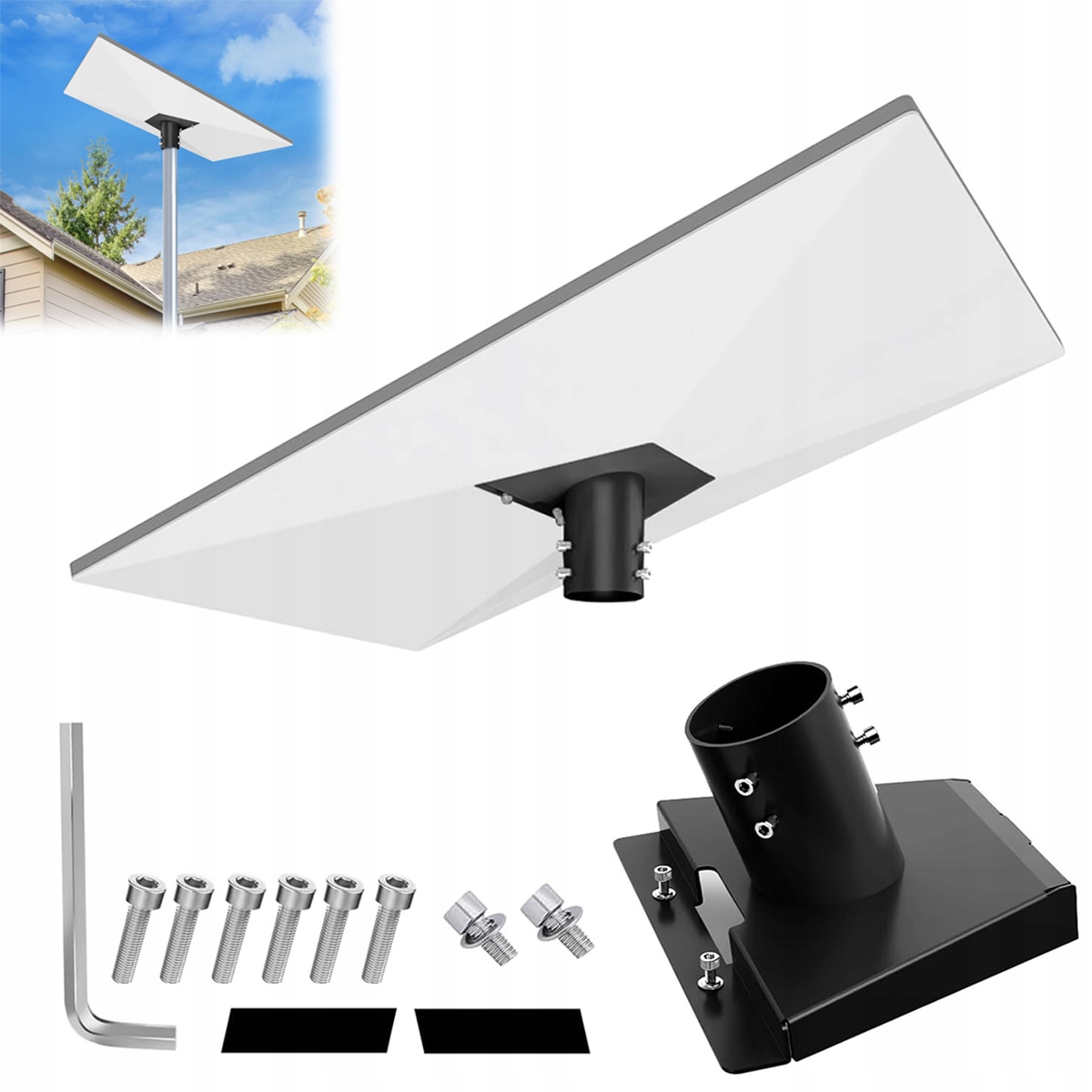 NOWY Adapter Łącznik Uchwyt Starlink Standard Gen.3 V3 na Rurę 6Śrub 48mm