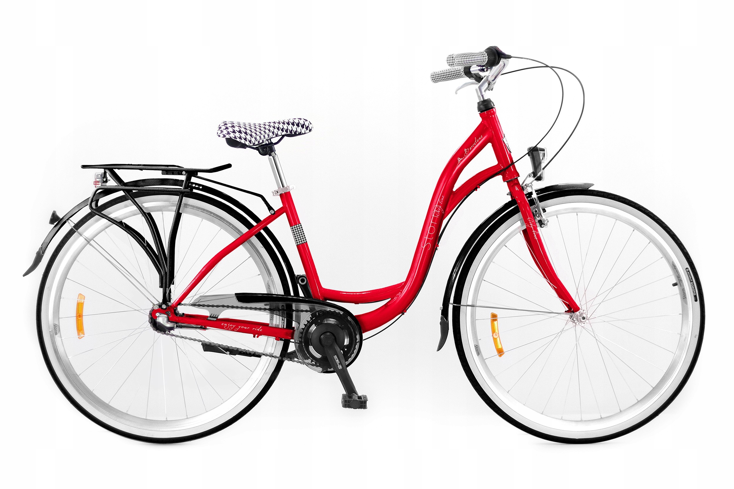 Rower 28 Storm Barcelona D 17" Nexus 3 Biegi Czerwony