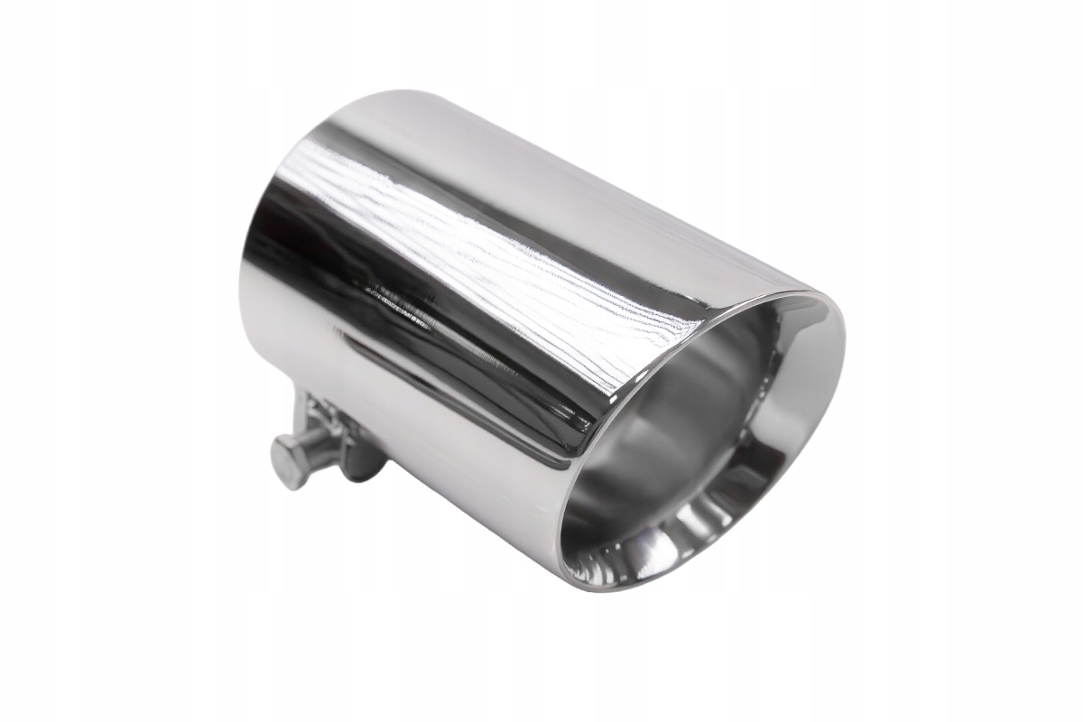 Końcówka tłumika 101mm wejście 70mm Polerowana