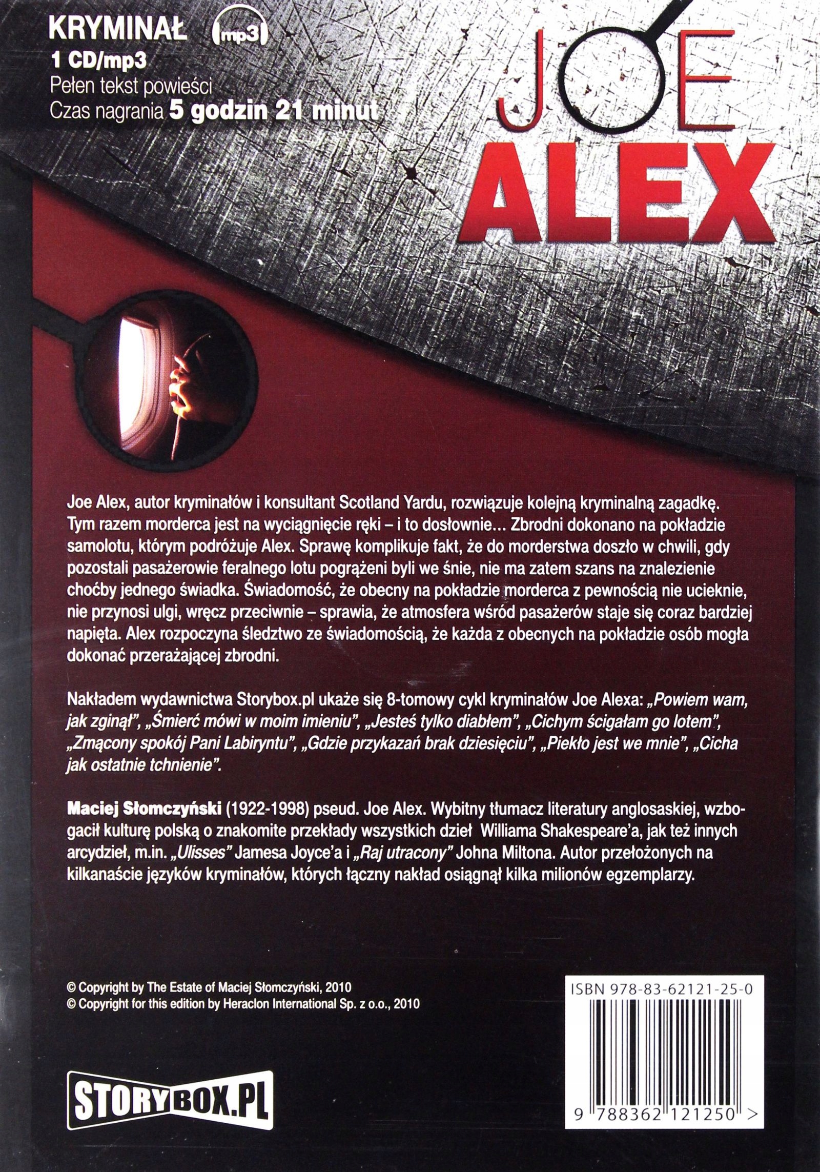 PIEKŁO JEST WE MNIE - JOE ALEX [AUDIOBOOK] [CD-MP3] Stan opakowania oryginalne