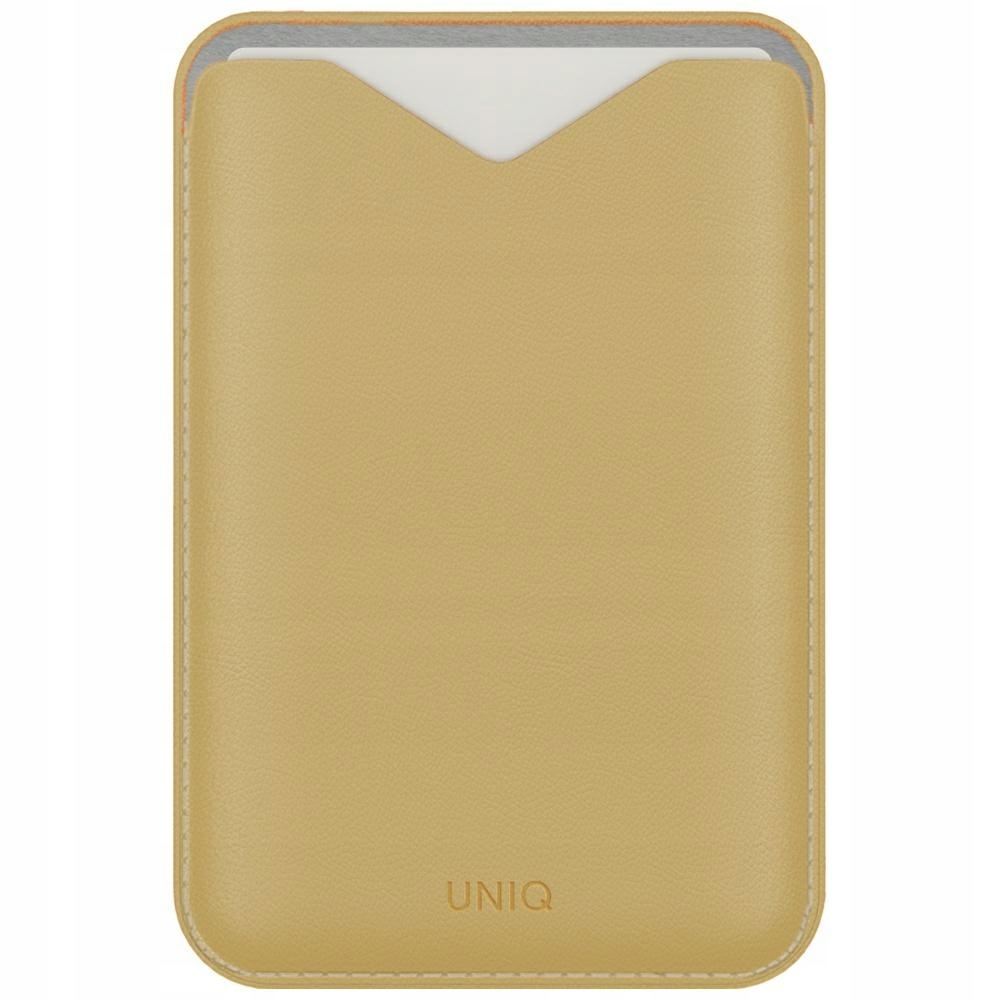Magnetická peněženka Uniq Lyden Evo stojan na telefon, žlutá