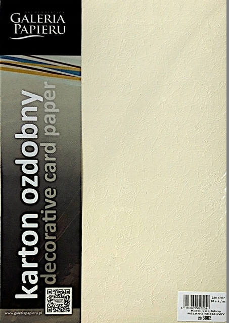 

Karton ozdobny Milano 230g Kremowy 203802