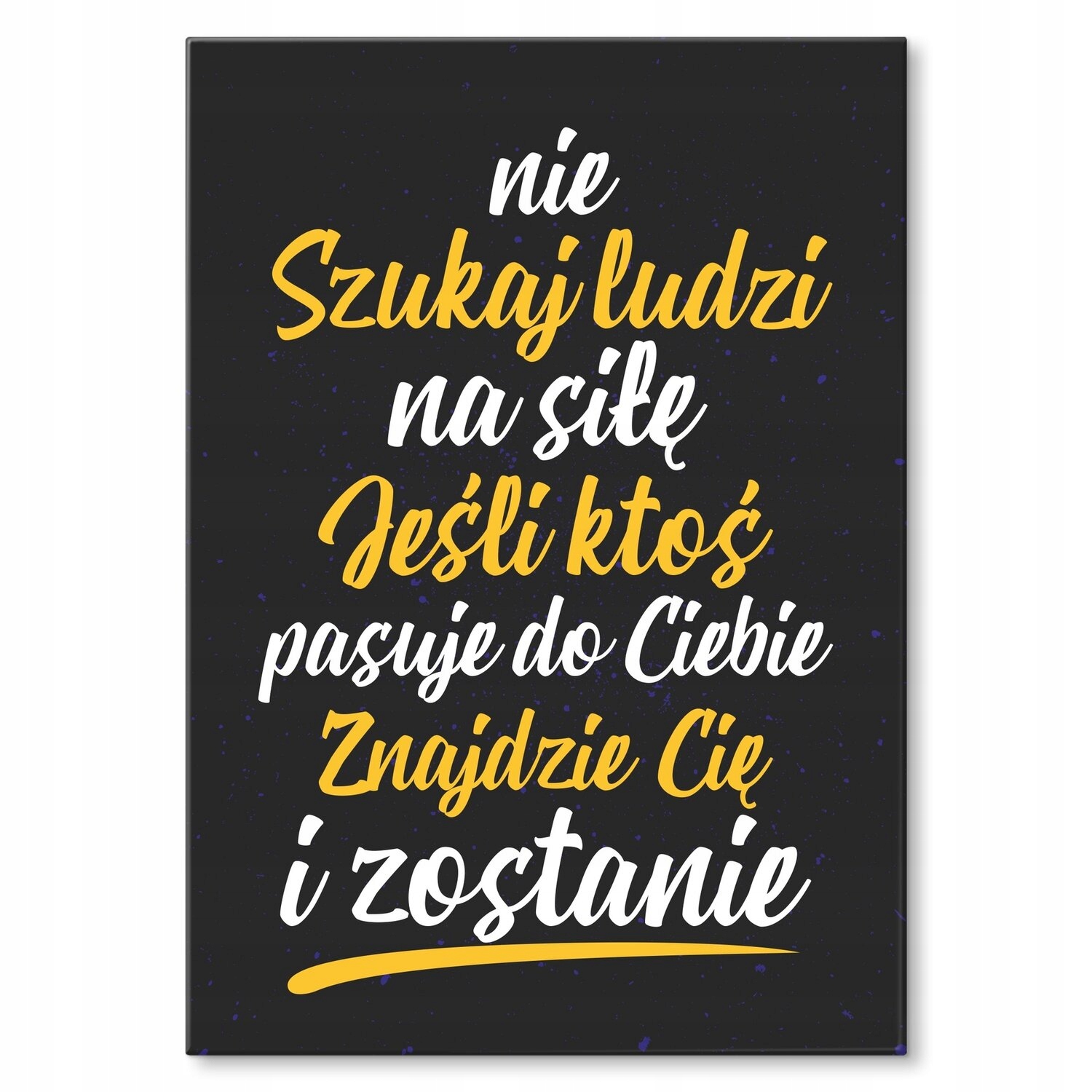 Kovový plakát nehledejte silou Štítek Plech 30 x 42 cm Dárek