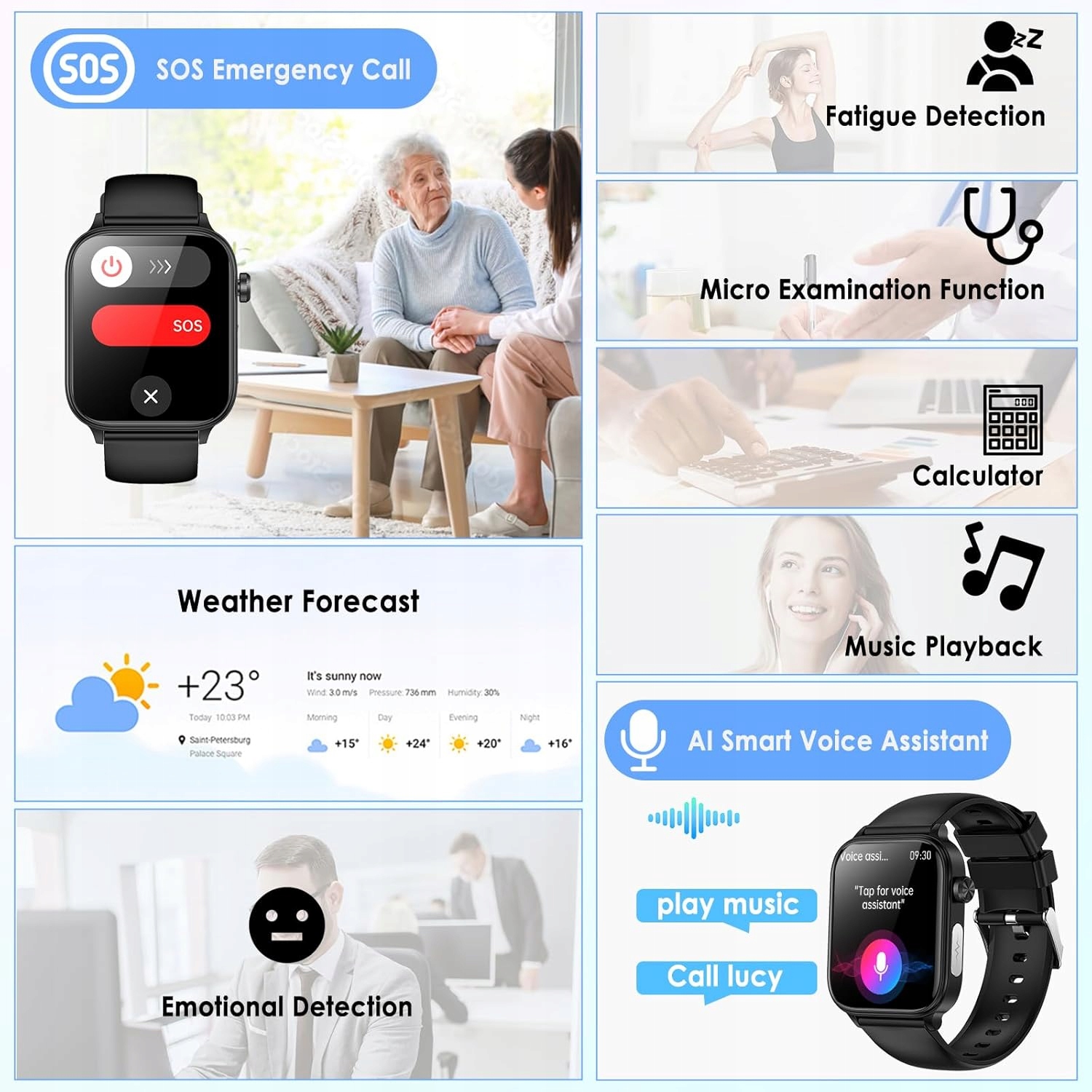 Smartwatch Marsyu et570 Watch SmartWatch ECG HRV GLUCOSE TALK Model other