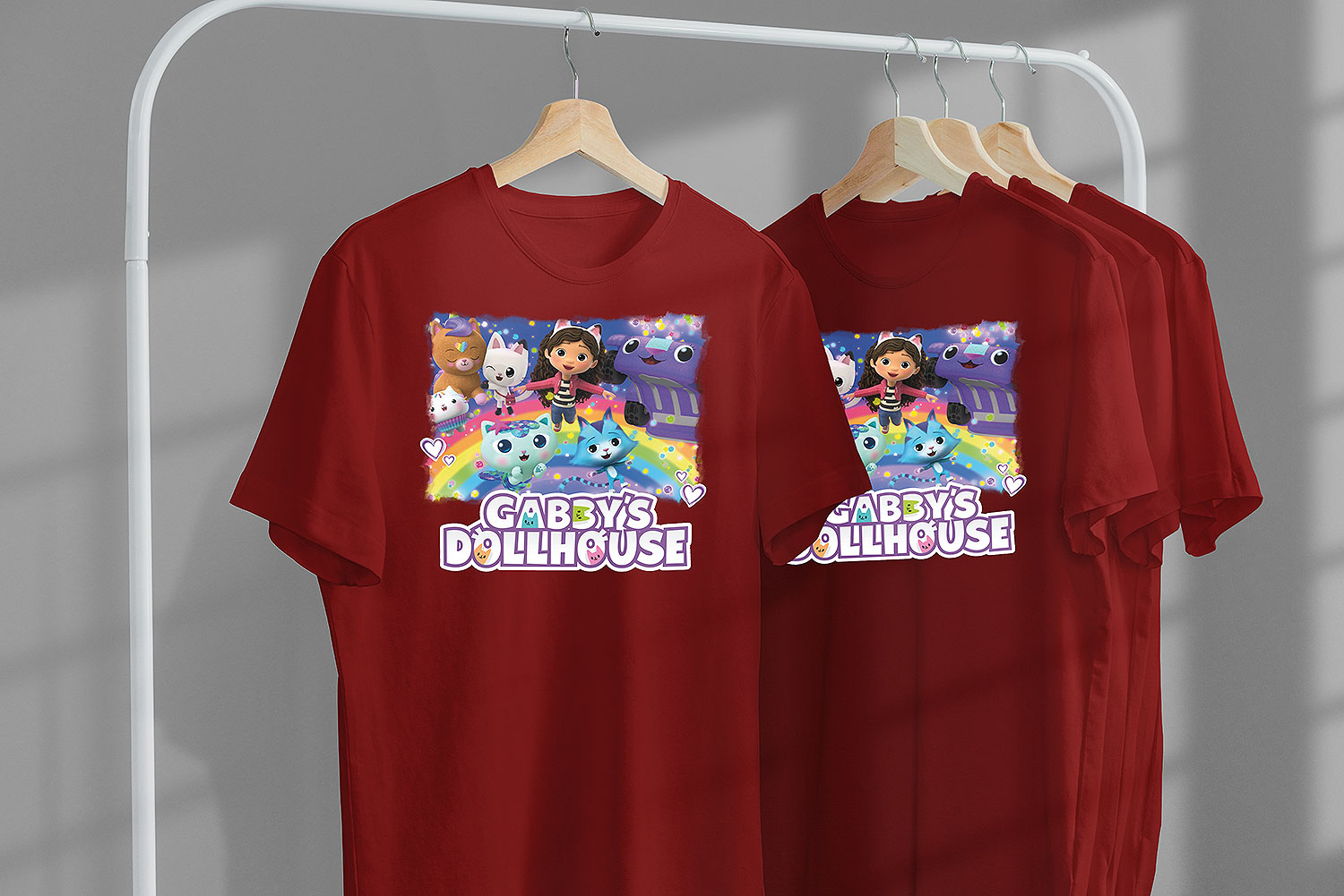 T-SHIRT KOSZULKA DLA DZIECKA KOCI DOMEK GABI 128 SUPER JAKOŚĆ Rozmiar S