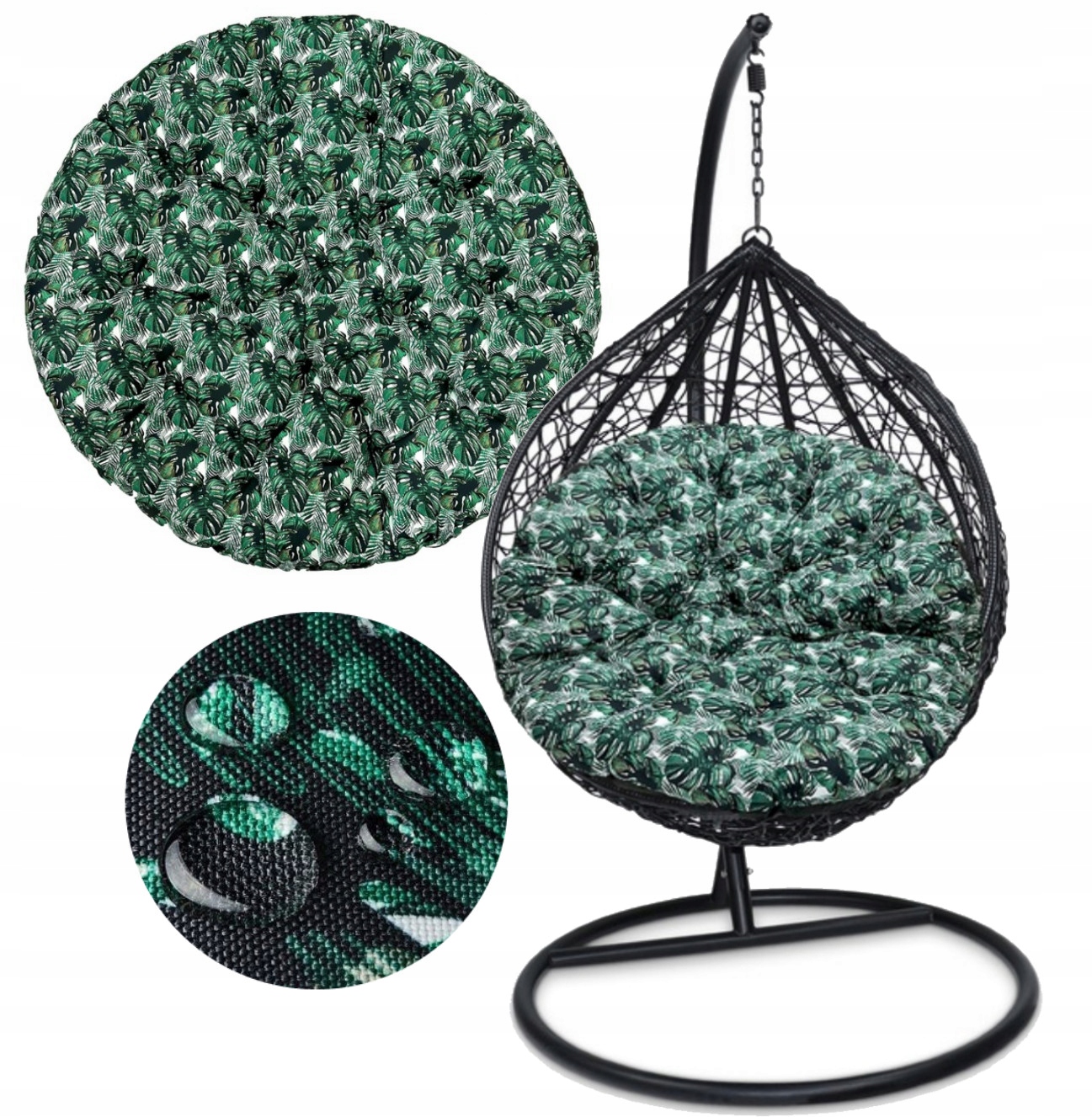 Polštář na křeslo kokon Závěsný Hnízdo čápa Ex