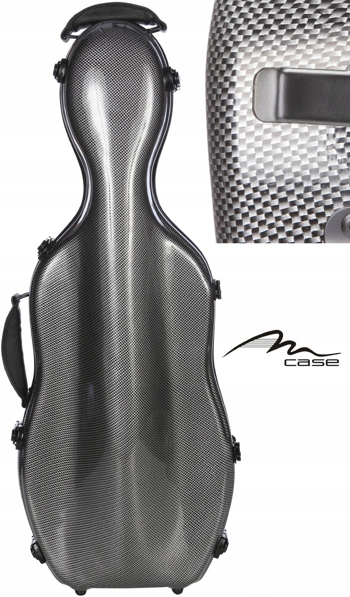 Fiberglass violové pouzdro UltraLight 38-43 M-case Carbon Looking