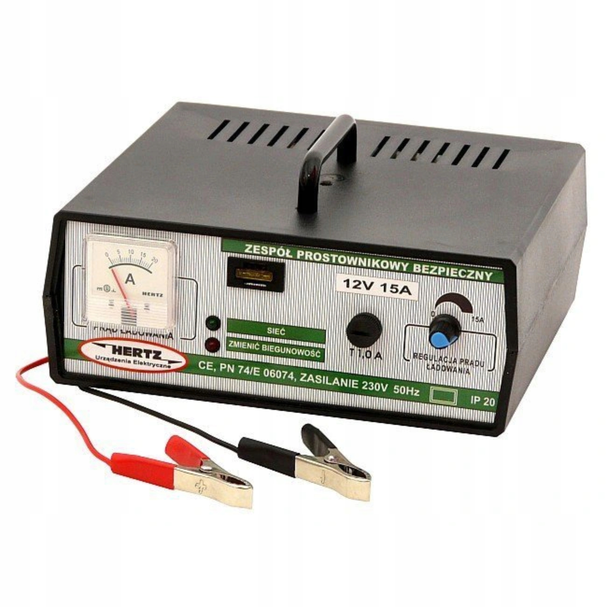 PROSTOWNIK POLSKI 12V 15A ŁADOWARKA, GRATIS WYS.