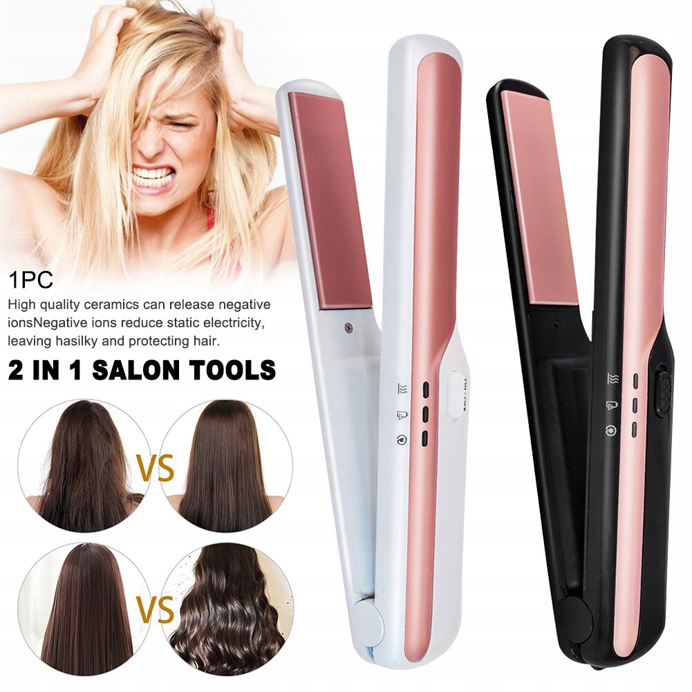USB Wireless Curling Iron Mini Hair Straightener Marka bez marki